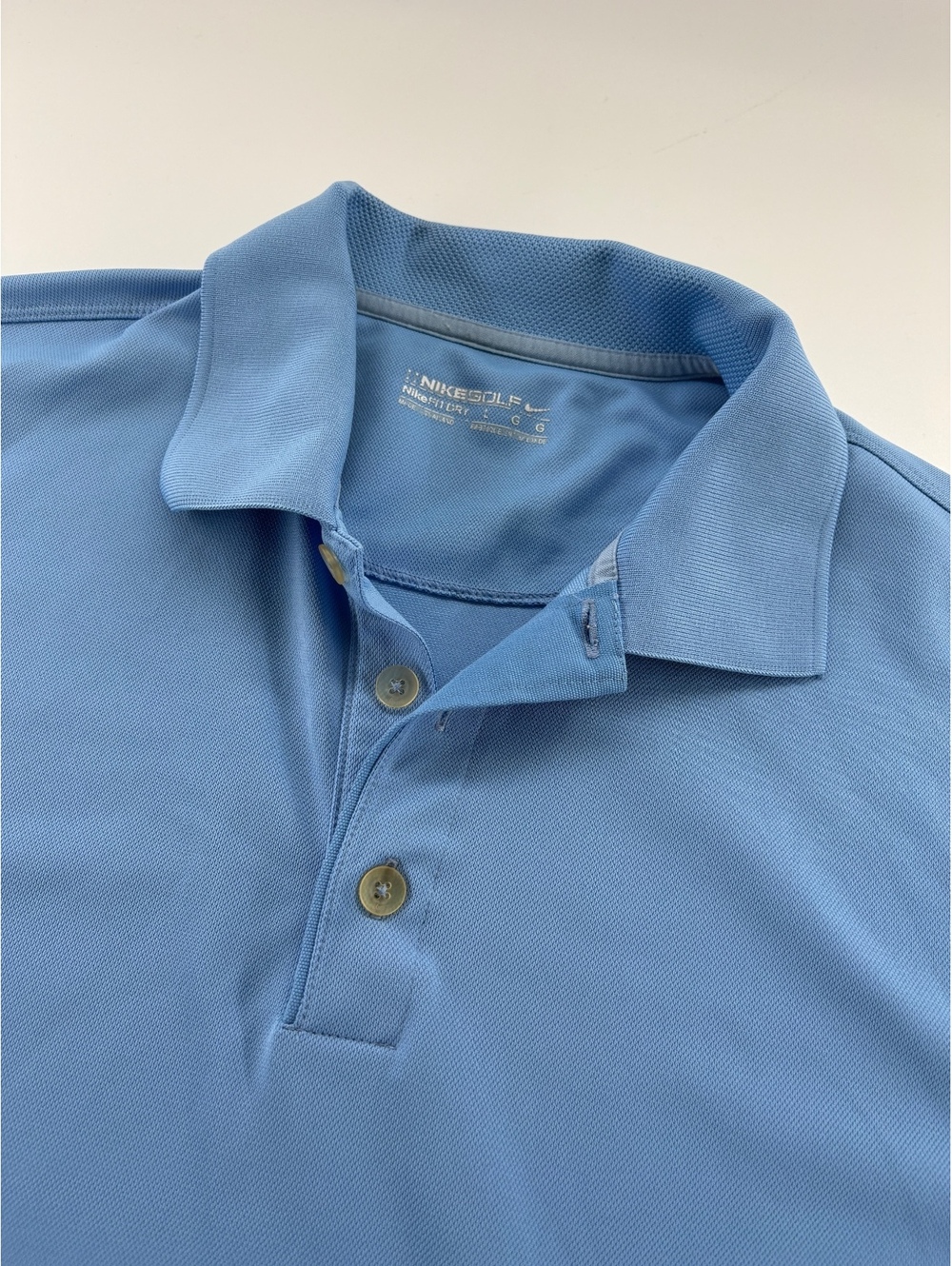 Nike Golf NikeFit Dry Polo Men's Large Carolina Blue
